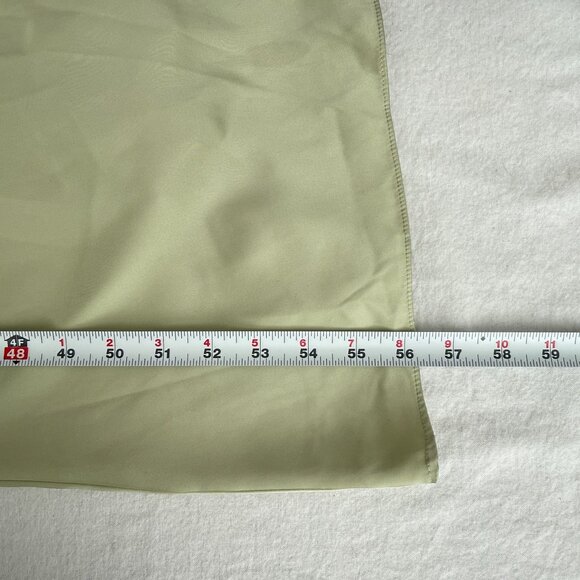 Katie May Los Angeles Ryder Cowl Neck Ruched Satin Maxi Gown Light Green XS - Picture 12 of 15